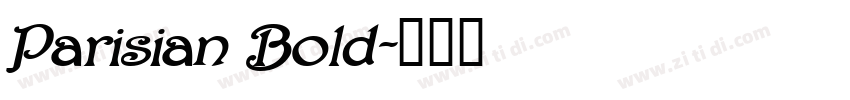 Parisian Bold字体转换